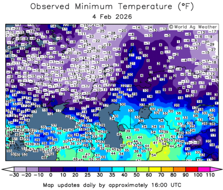 Black Sea freeze spurs further headway in grain prices