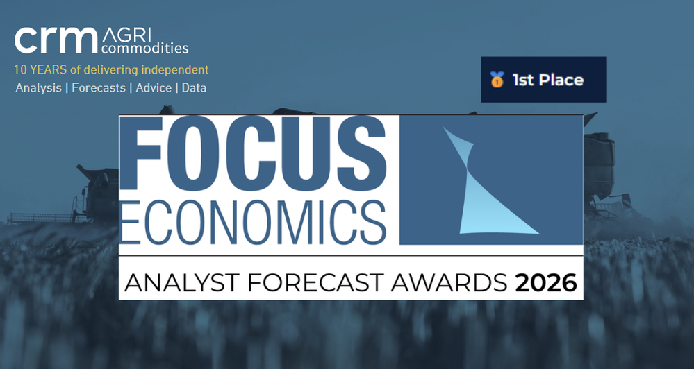 CRM AgriCommodities Wins Global Commodity Forecasting Award