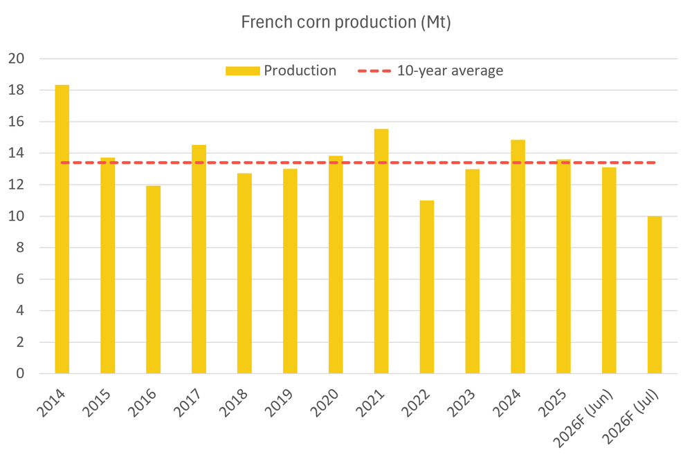 Wasde highlights - 'widespread drought, record heat' cut EU corn hopes